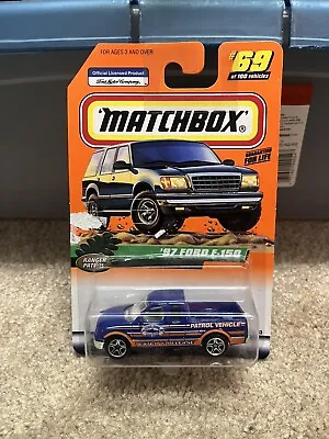 1999 Matchbox MB Ranger State Fish Farm Patrol #69 ‘97 Ford F-150 Blue & Orange • $1.78