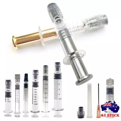 Heat-resistant Liquid Dispenser Glass Luer Lock Syringe For Refill Cosmetic Oil • $12.79