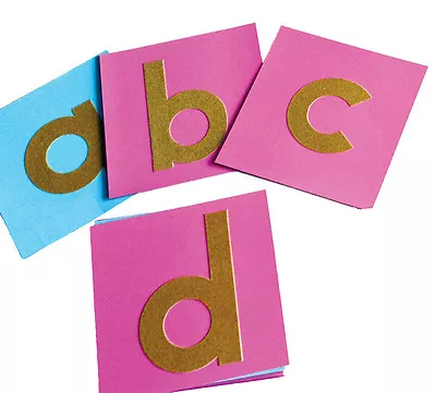 Montessori Educational Language Lowercase Print Font Sandpaper Letters Alphabets • $39.90
