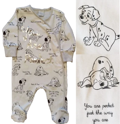 £12.99 • Buy Disney 101 Dalmatians Sleepsuit Babygrow Baby Boys Girls Unisex BNWT