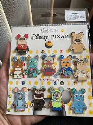 Disney Parks Vinylmation PIXAR - SET # 1  - 11 Pin Set Complete W/ Mystery Pins • $69.99