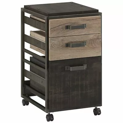 Refinery 3 Drawer Mobile File Cabinet In Rustic Gray - Engineered Wood • $83.83