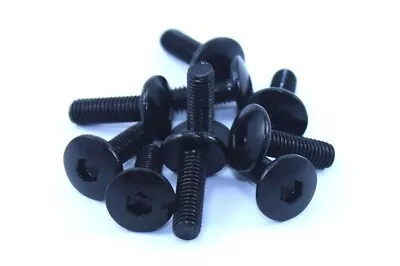 £7.99 • Buy Black Aluminium M5 X 16mm Fairing Screen Bolts For Honda Yamaha Suzuki 13mm Head
