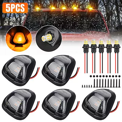 5x Smoke Len LED Amber Cab Roof Lights Marker For Ford F250 F350 F450 Super Duty • $21.48