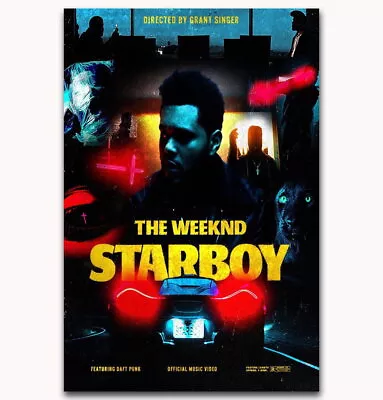 58271 The Weeknd Starboy Daft Punk Rap Music Cover Wall Decor Print Poster • $25.95