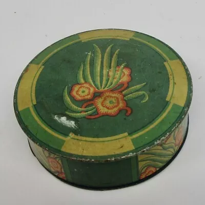 Vintage Typewriter Ribbon Tin Vogue Roytype Metal Advertising Art Deco Flowers • $19.99