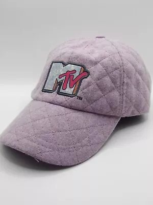 MTV Quilted Hat With Adjustable Strap Purple • $14.99