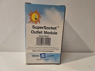 $13.60 • Buy New SR227 X10 SuperSocket Outlet Module X-10 Powerhouse Wall Receptacle 