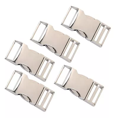 5 Pcs Side Release Buckles Metal Safety Buckles Dress Bag Clothes • $14.24