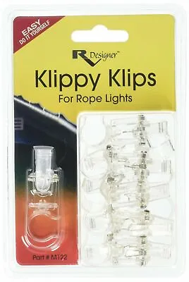 $10.23 • Buy RV Designer M122 Klippy Klips Clear Exterior Rope Lights Clips - 10pk