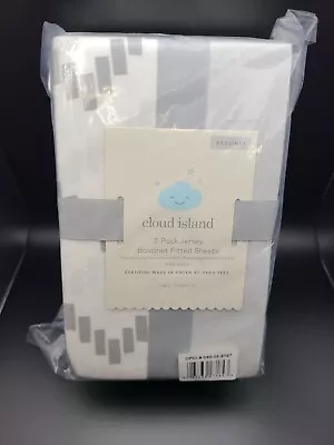 NEW Cloud Island 2 Pack Jersey Bassinet Fitted Sheets Two Sheet Set Oeko-Tex • $5.99