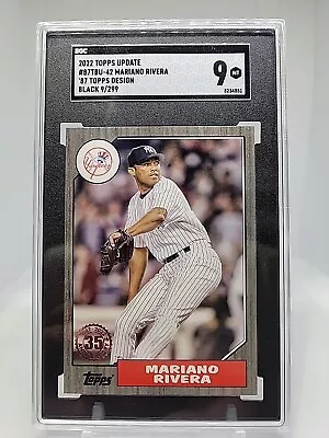 2022 Topps Update Mariano Rivera 9/299 Black #87TBU-42  SGC Mint 9 • $2.99