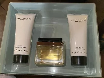 New Vintage Marc Jacobs EDP 1.7 Oz Spray 3.4 Oz +body Lotion+shower Gel Gift Box • $325