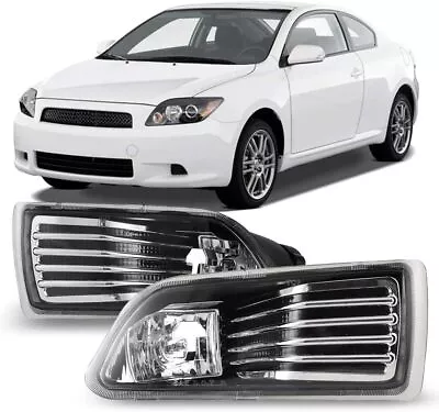 For 05-10 Scion TC Fog Lights Clear Lens Bumper Driving Lamps Wiring Switch Kit • $46.69