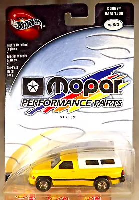 2002 Hot Wheels 100% Mopar Performance Parts Series 3/4 DODGE RAM 1500 Yellow RR • $18.50