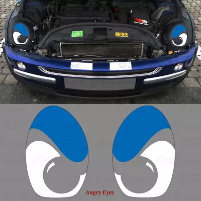 Cool Angry Eyes Sticker Decal For Mini Cooper R50 R52 R53 Works Jack • $16.56