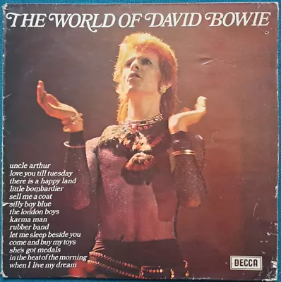 The World Of David Bowie - 12  Vinyl LP ALBUM Record VG/G+ SPA58 1970 1st Press • £11.99