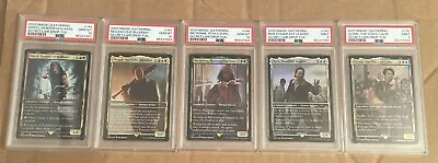 MTG Secret Lair Drop Series Foil Mythic The Walking Dead Character Set PSA 9/10 • $230