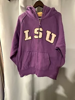 LSU Sweater Mens Large Zip Up Hoodie Jacket Sweatshirt Colosseum Tigers • $23.99