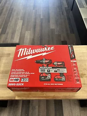 Milwaukee 2893-22CX M18 Brushless 2-Tool Combo Kit New Free Shipping • $229.95