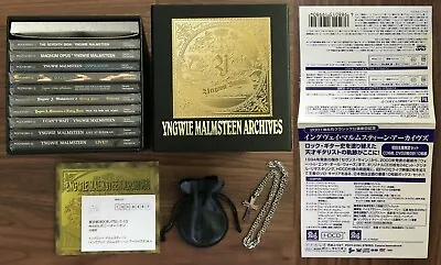 PROMO Issue YNGWIE MALMSTEEN Japan 8 X CD + 2 X DVD Box ARCHIVES Pendant $0 Ship • $359.99