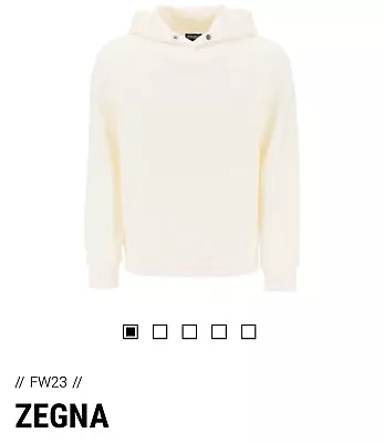 ZEGNA Cotton And Cashmere Hoodie • $367.96