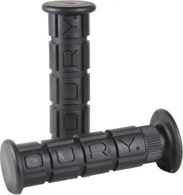 Black OURY Soft ATV Grips Grip Set Pair Low Flange Classic Style Made In The USA • $18.79