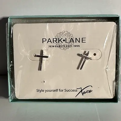 Park Lane Eternity Silver Earrings Cross RS6/02-04 • $22