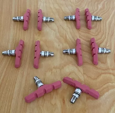 5 Pair LOT: V-Brake Pads Shoe 70mm Road Mountain Bike Bicycle Pads PINK • $9.99