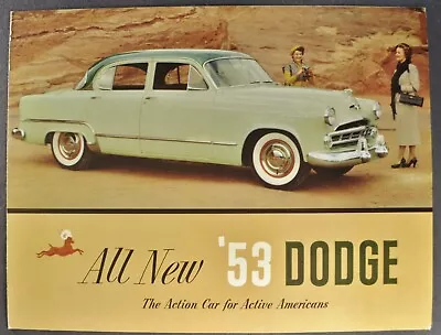 1953 Dodge Coronet Sales Brochure Folder Sedan Club Coupe Excellent Original 53 • $10.95