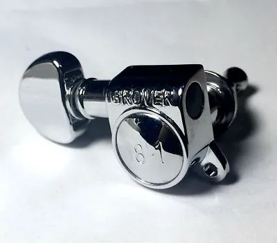 LEFTY Grover Mid-Size 18:1 Rotomatic Tuner 6 InLine Chrome For Electric Guitar • $49.99