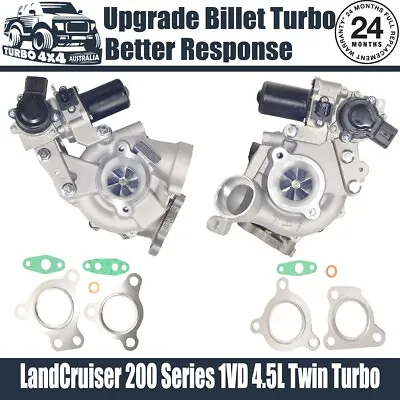 Upgrade Billet Twin Turbo For Toyota LandCruiser 200 Series VDJ200 1VD-FTV 4.5L • $1600
