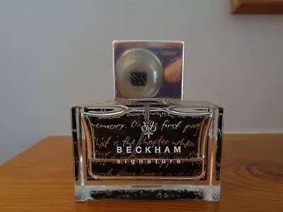 BECKHAM SIGNATURE STORY EDT - 30ml ( 10ml LEFT) RARE USED • £12