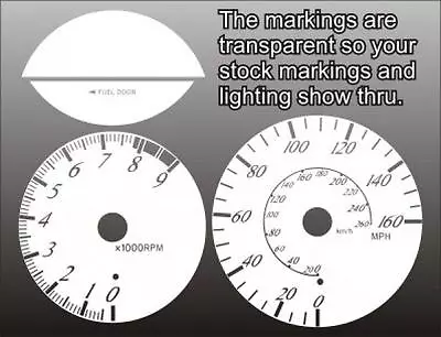 $27.99 • Buy White Face Gauges For 2000-2002 Toyota Celica GTS
