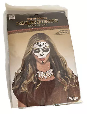 Witch Doctor Dreadlock Hair Extensions Adult Steampunk Voodoo Halloween Costume • $8