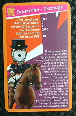 1 X Card Single Swap Olympic Sports Equestrian - Dressage • £2.19