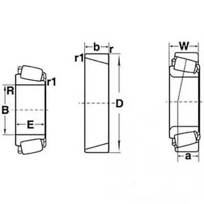 Roller Bearing Cup Fits Massey Ferguson Fits Ford Fits John Deere • $23.99