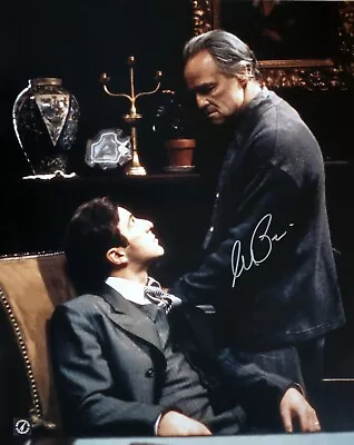 Al Pacino Autographed W/ Marlon Brando THE GODFATHER 16x20 Photo ASI Proof • $1499.99