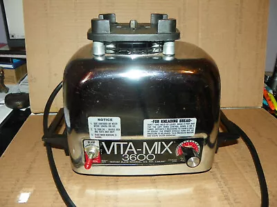 Vitamix 3600 Blender Stainless Steel Motor Base Only VITA-MIX Model 479041 • $19.88