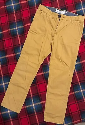 £4.99 • Buy H&M Boys Chino Trousers, Mustard Colour, Slim Fit, Size 5-6 Years
