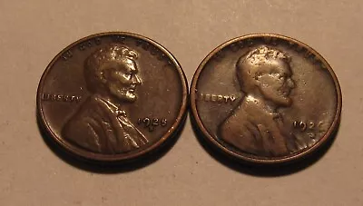 1925 S & 1926 S Lincoln Cent Penny - Mixed Condition - 29SA • $2.36