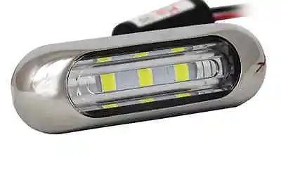 Marine Boat Pontoon Bright LED Docking Spreader Flood Light Stainless Steel • $32.95