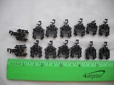 Lot Of 14 Trucks Black Wheels Metal Axles Rapido Couplers Train Car N Scale • $39.99