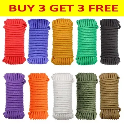 10 Meters Nylon Braided Cord Rope Thread String Strap Rope Paracord Lanyard NEW • £6.68