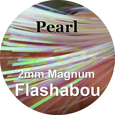 Pearl Color 10 Packs Magnum Flashabou 2mm Holographic Tinsel Flash Fly Tying • $9.99