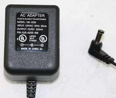 Class 2 AC Adapter Transformer Input 120VAC 50mA Output 12vDC 250mA GJE-AD35-400 • $9.99