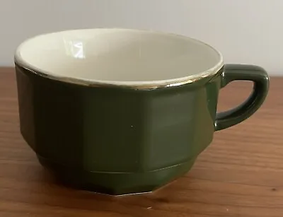 £4.99 • Buy Apilco Coffee Cup Large Green And Gold French Bistro Ware 94mm Replacement