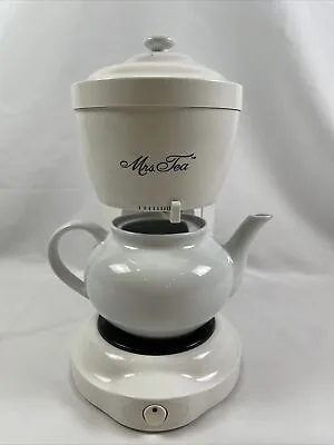 Mrs Tea Hot Tea Maker Electric By Mr Coffee 6 Cup Teapot HTM1 Ceramic Pot & Lid • $39.97