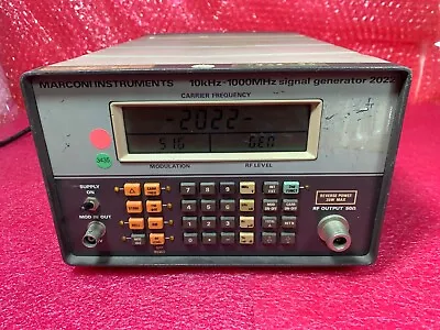 Marconi Instruments 10kHz-1000MHz 2022 Signal Generator Power Supply • $550