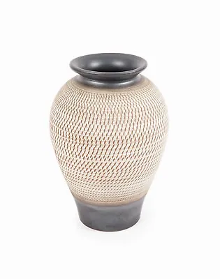 Large Toyo Japan Ceramic Vase Sgraffito Mid Century Modern Japanese Vintage • $260